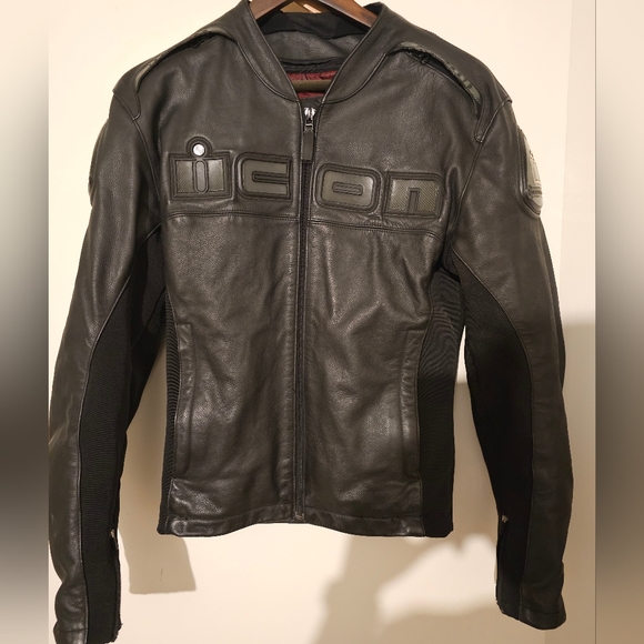 ICON | Jackets & Coats | Icon Leather Motorcycle Jacket Xl | Poshmark